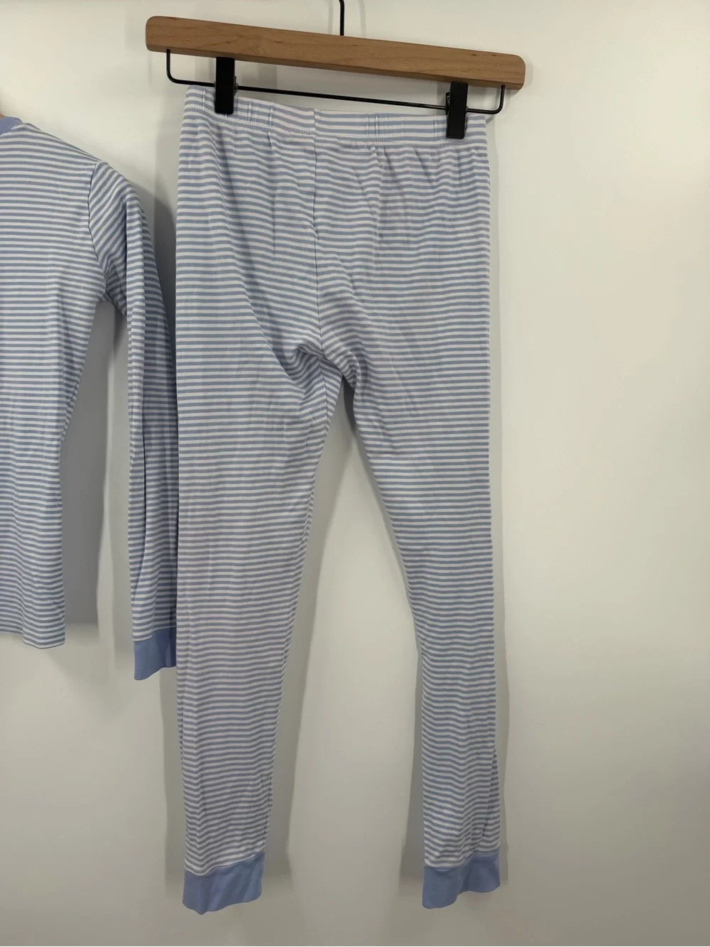 Lake Pima Cotton Blue White Striped Pajama Set